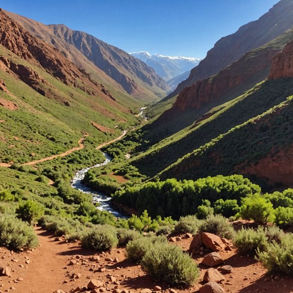 Quels sont les meilleurs itinéraires pour une randonnée dans les montagnes de l'Atlas, Maroc?
